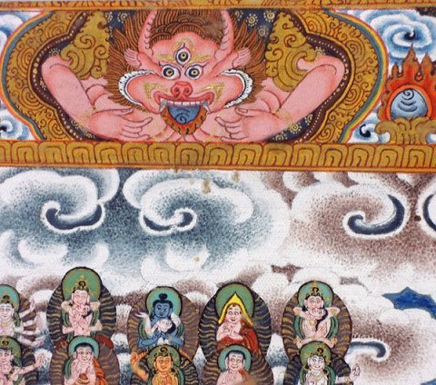 Amazon｜チベット仏画 パッサンラマ『集会樹 10725』真筆 チベット仏教